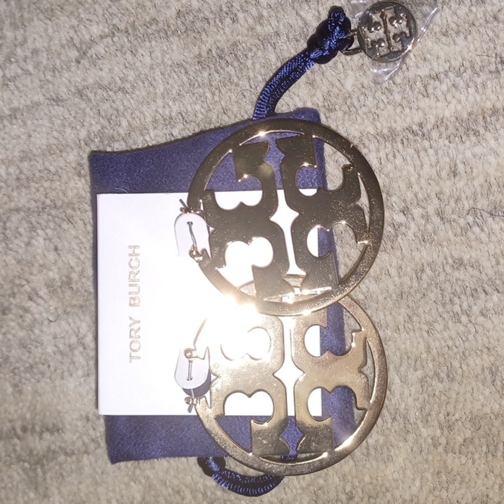 Tory Burch Miller logo earrings